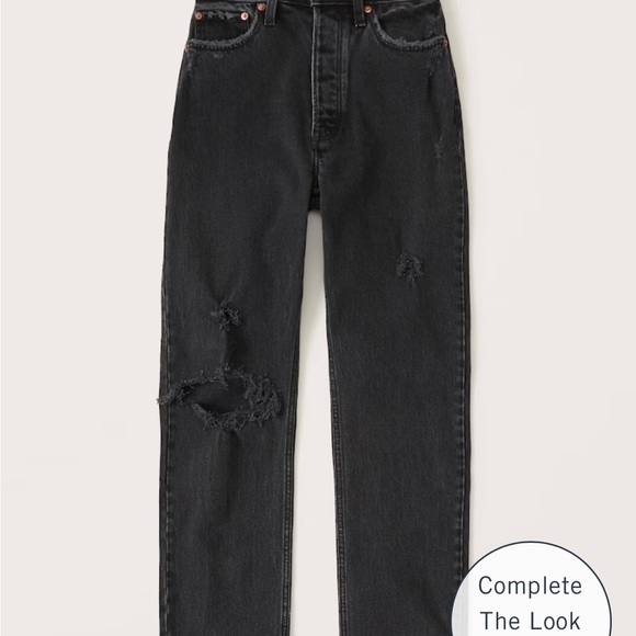 A&F High Rise Dad Jeans - Picture 2 of 5